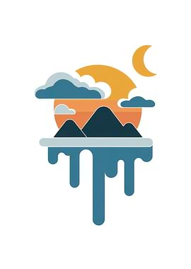 Sunset Mountain Drip