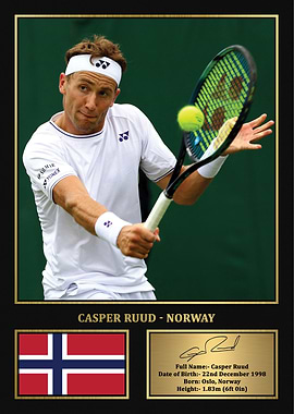 Casper Ruud Tennis Poster