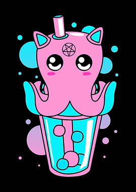 Pastel Octopus In Boba