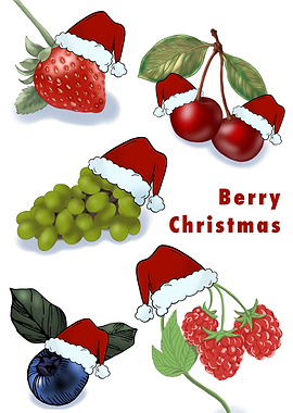 Berry Christmas Illustration