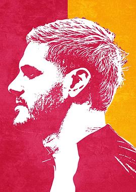 Man in Profile Silhouette