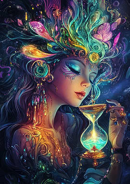 Mystical Hourglass Woman