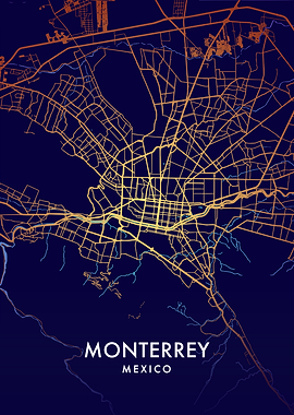 Monterrey City Map
