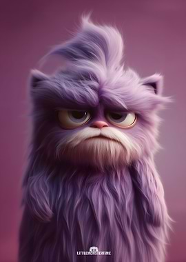 Boredom - Purple Furry Monster