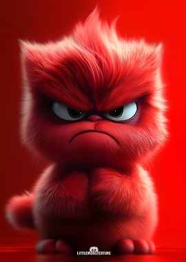 Grumpy - Angry Red Furry Monster
