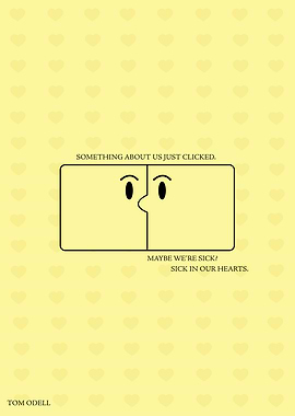 Tom Odell Song Lyric Poster