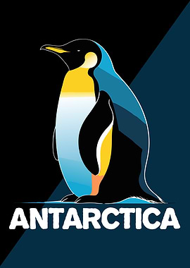 Antarctica Penguin Illustration