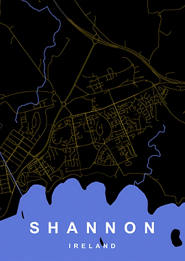 Shannon, Ireland Map