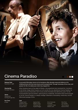 Cinema Paradiso Movie Poster
