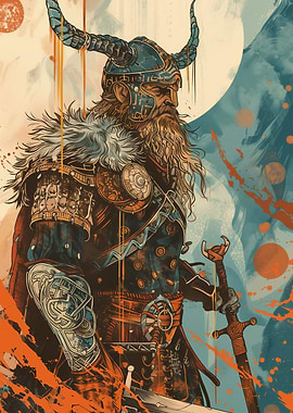 Viking Warrior Illustration