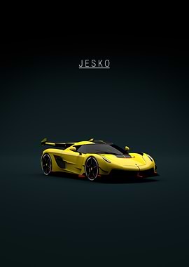 Yellow - Front Koenigsegg Jesko