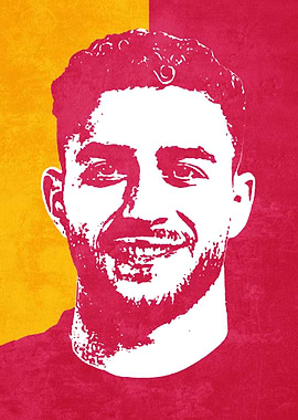 Man Portrait in Red and Yellow