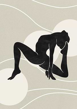 Yoga Silhouette Art Print