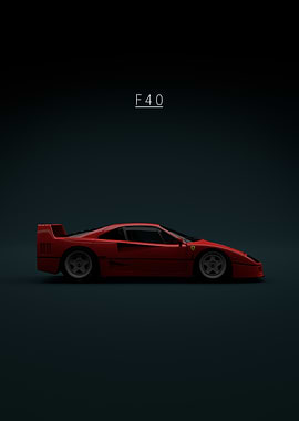 Red - Ferrari F40 1992