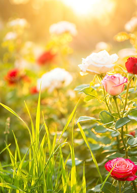 Rose Garden Sunset