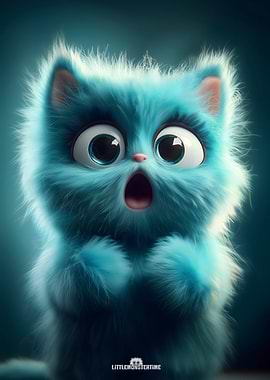 Shockle - Surprised Blue Monster