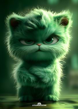 Mischief - Green Furry Monster