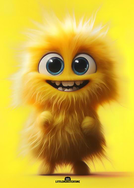 Happiness - Cute Yellow Furry Monster