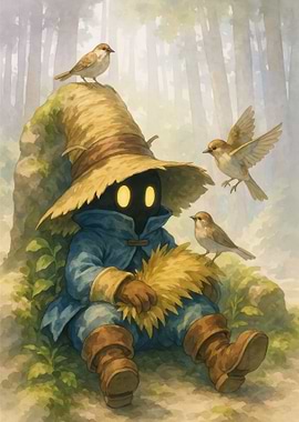 Black Mage with Birds