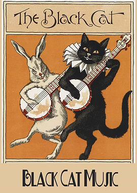 Black Cat Music Poster