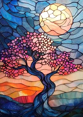 Stained Glass Tree