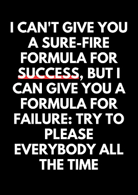 Formula for Failure Quote