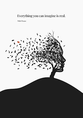 Tree Silhouette with Quote