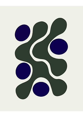 Abstract Shapes in Blue and Green