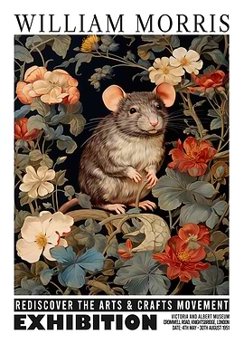 William Morris Rat Botanical
