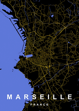 Marseille City Map