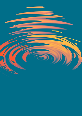 Abstract Colorful Swirl Art