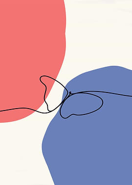 Abstract Butterfly Line Art