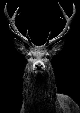 Majestic Deer Portrait Photo