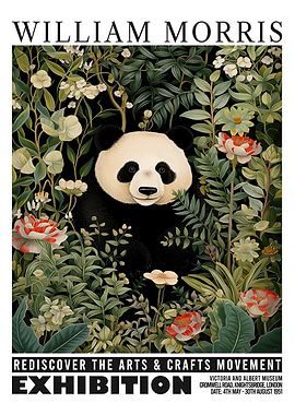 William Morris Panda Floral Exhibition