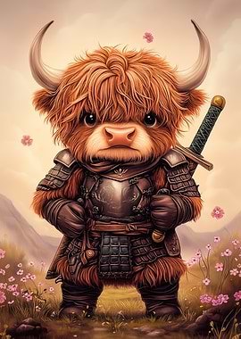 Highland Cow Knight