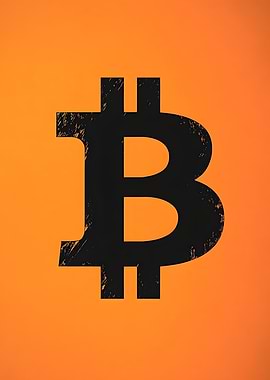 Bitcoin Symbol Orange BTC