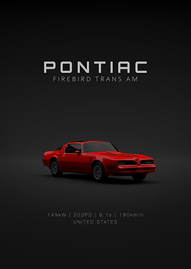 Front Pontiac Firebird Trans Am - Red Specs