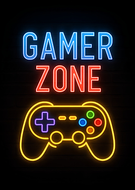 Gamer Zone Neon Sign