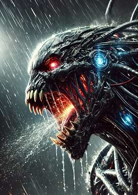 Cybernetic Rainhowler Monster