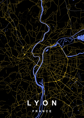 Lyon City Map