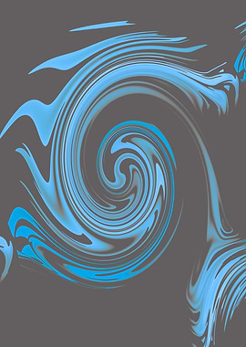 Abstract Dynamic Swirling Blue