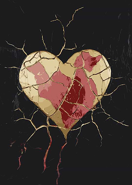 Cracked Heart Art