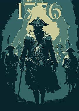1776 Revolutionary War Poster