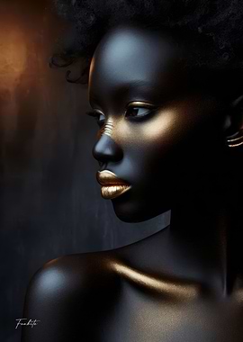 Golden Beauty Portrait