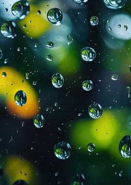 Raindrops on Glass