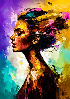 Abstract Woman Portrait