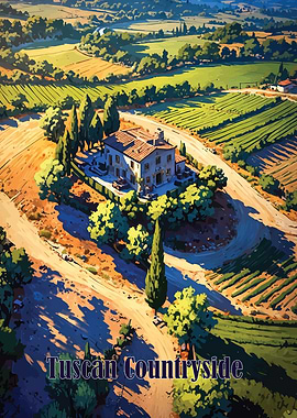 Tuscan Villa Landscape