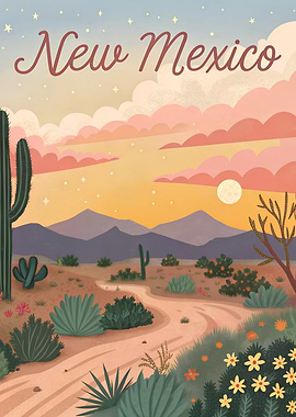 New Mexico Desert Sunset