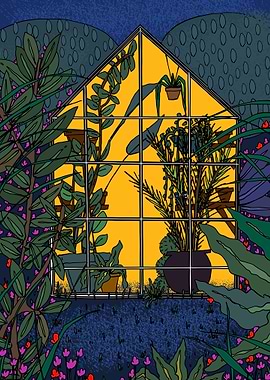 Greenhouse at Dusk