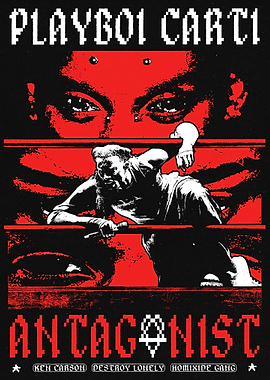 Playboi Carti Antagonist Poster - MADE BY ZADY